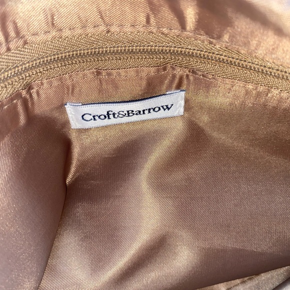 Croft and Barrow Orange cross body Crochet Bag - Picture 7 of 12